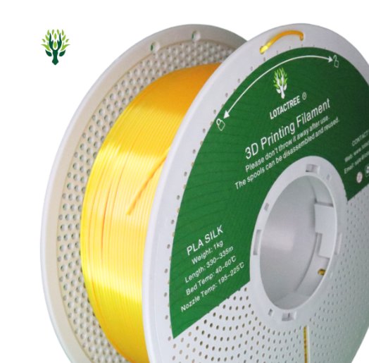 Filamento SILK PLA 1.75mm Gold Bobine 1Kg - Lotactree