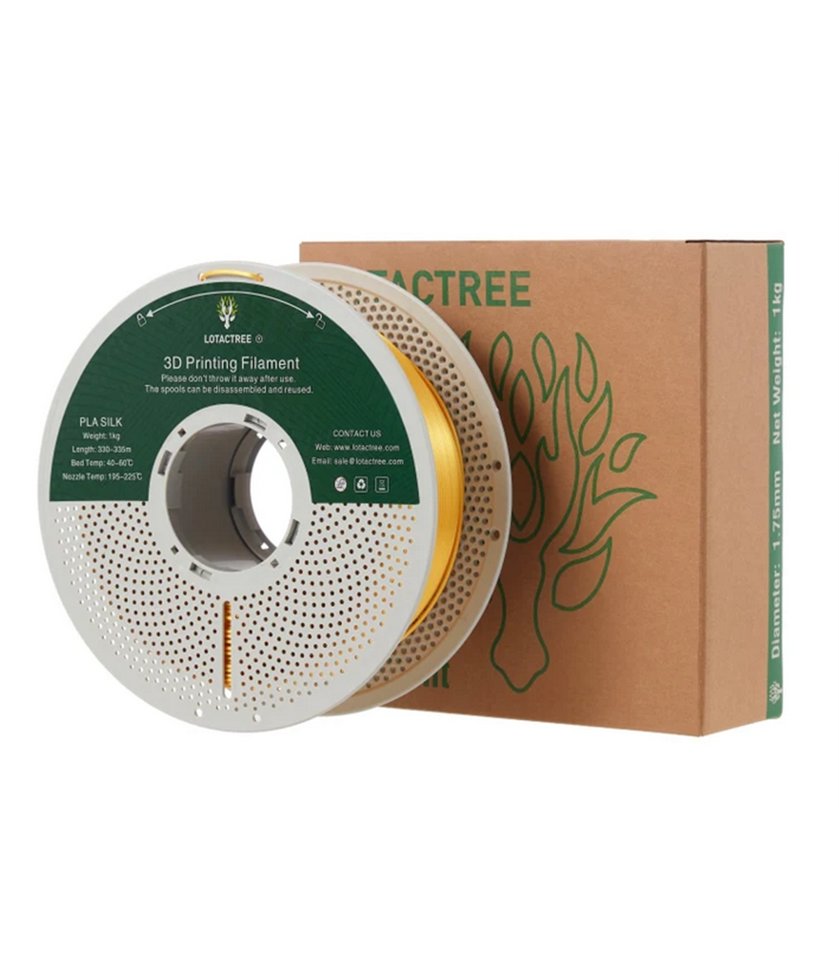 Filamento SILK PLA 1.75mm Gold 250gr