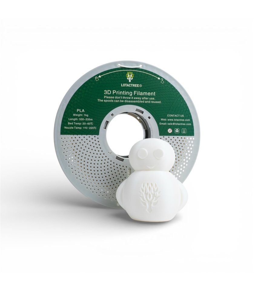 Filamento PLA 1.75mm Branco Quente Bobine 1Kg - Lotactree
