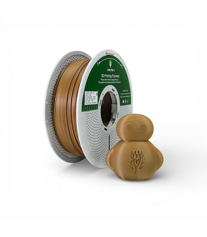 Filamento PLA 1.75mm Madeira Teak Bobine 1Kg - Lotactree