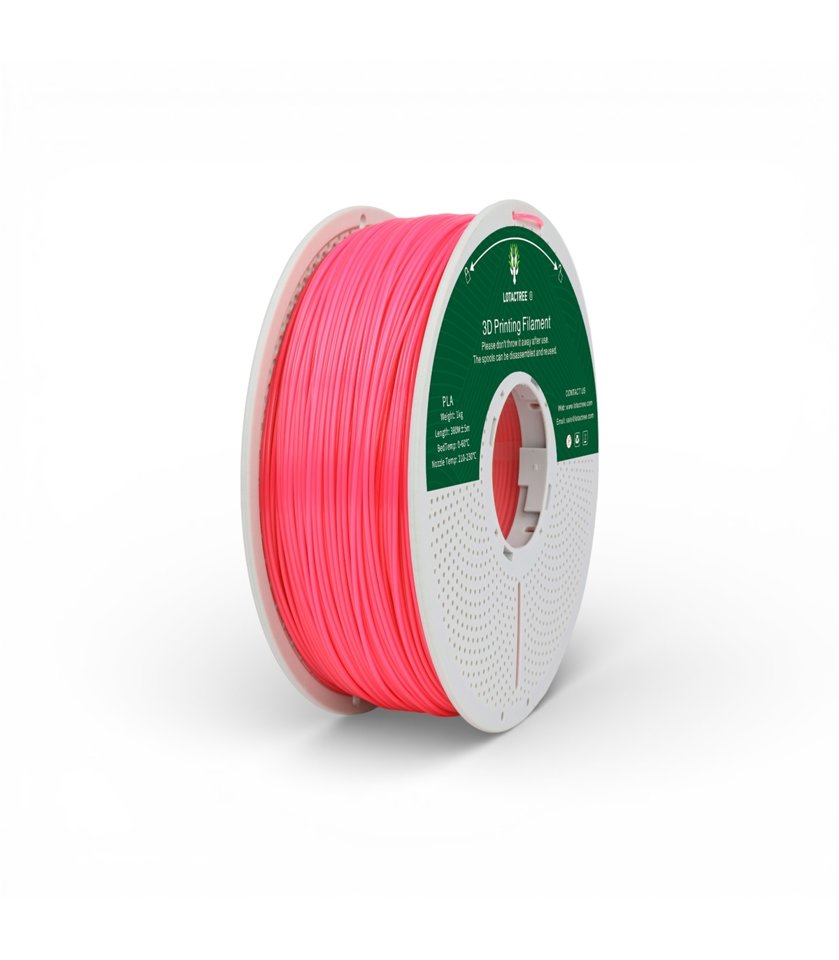 Filamento PLA 1.75mm Rosa Neon Bobine 1Kg - Lotactree