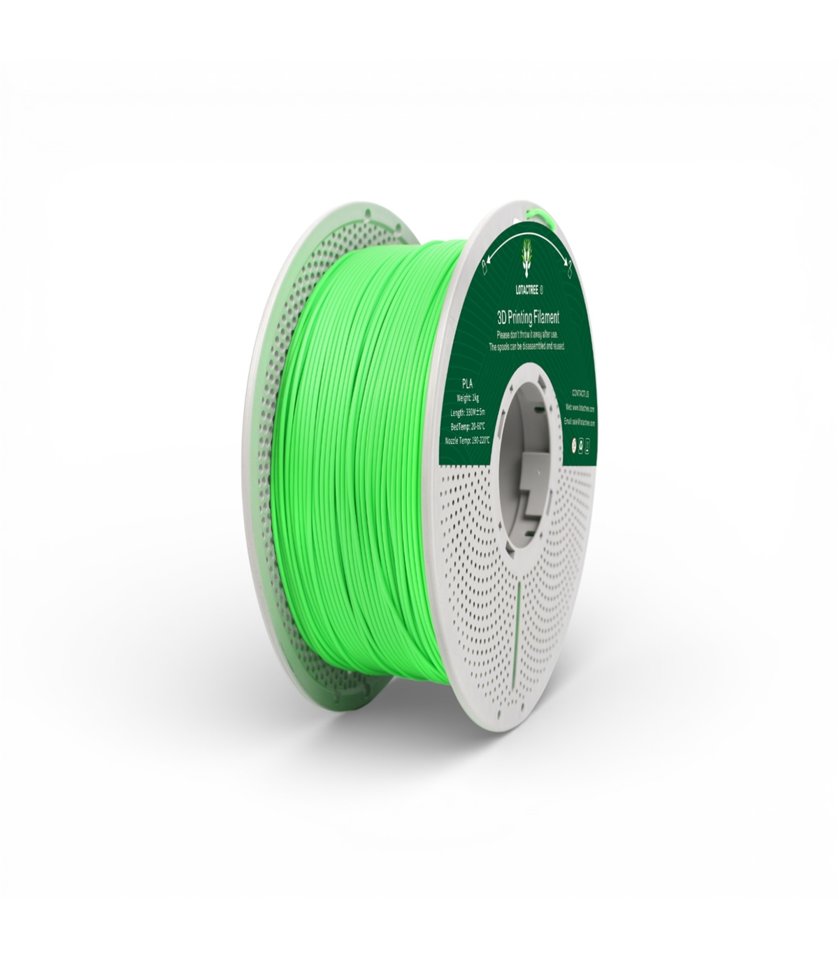 Filamento PLA 1.75mm Verde Neon Bobine 1Kg - Lotactree