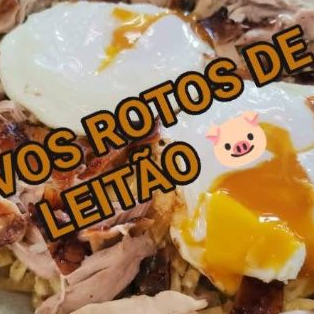 Ovos rotos de leitão